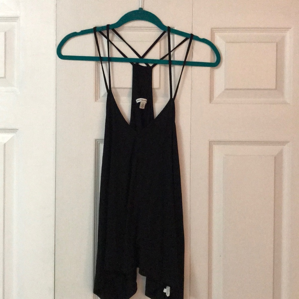 black tank top